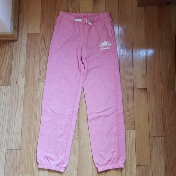 Roots Kids Canada Pink Sweatpants 